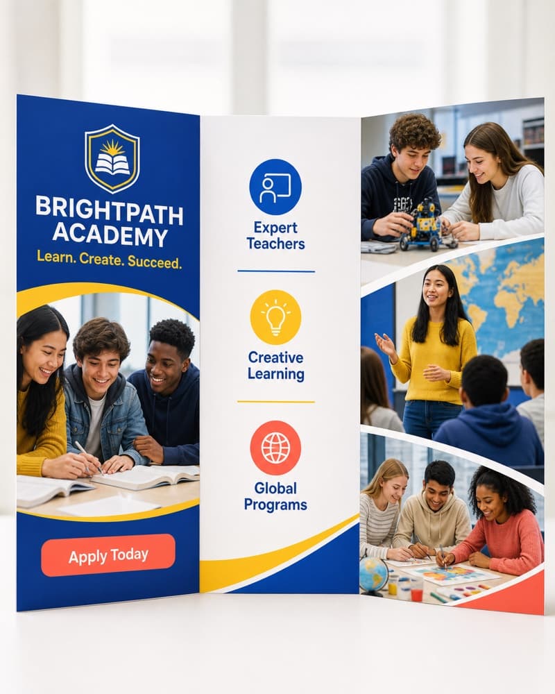Education brochure example
