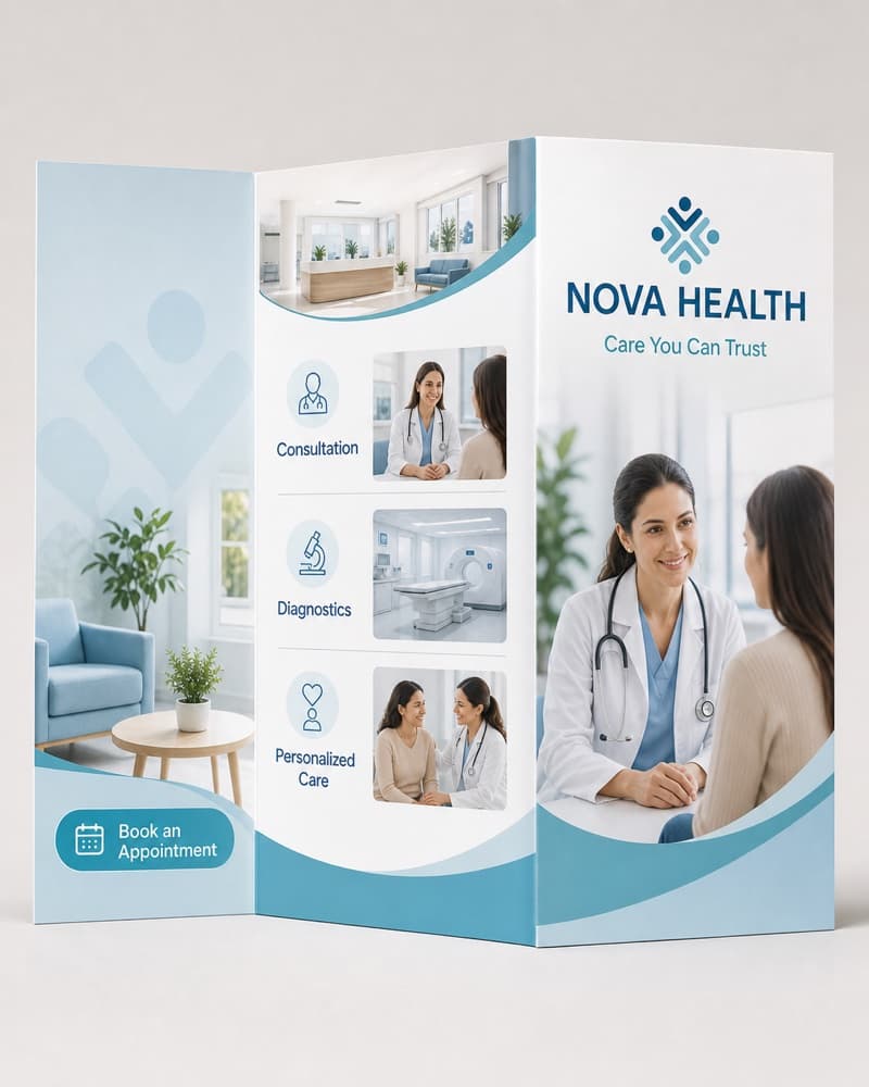 Healthcare brochure example