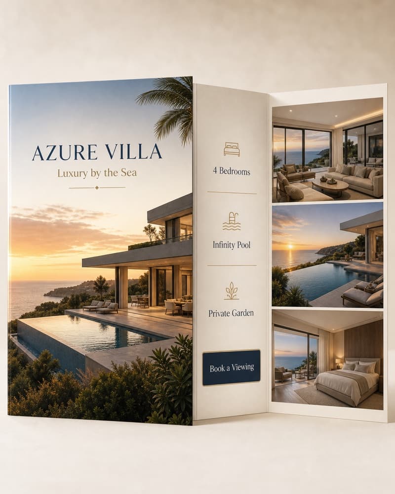 Luxury real estate brochure